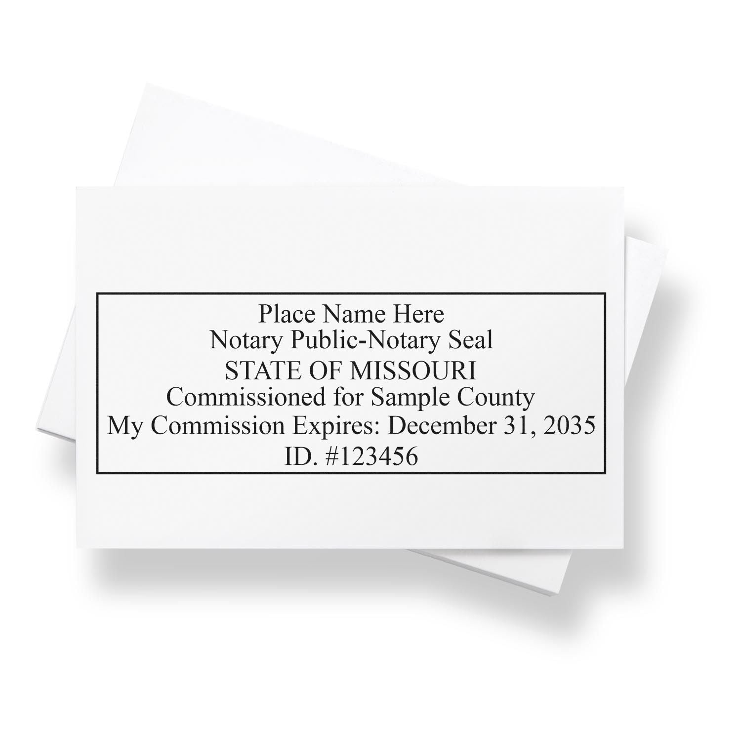 Missouri Notary Desk Seal with Rectangular Self Inking Notary Stamp Bundle - Engineer Seal Stamps