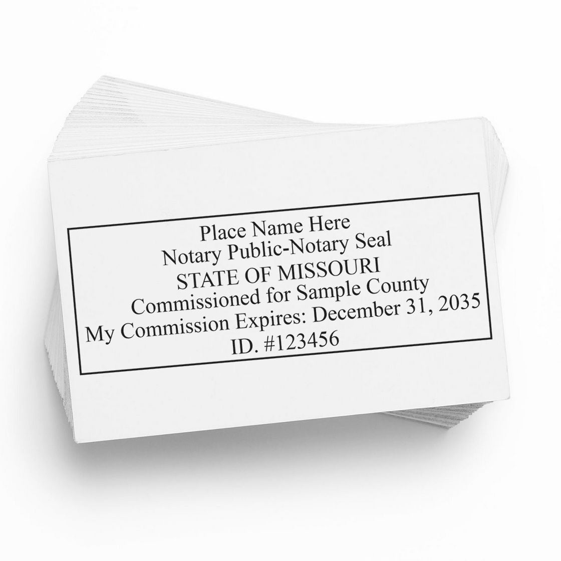 Missouri Notary Desk Seal with Rectangular Self Inking Notary Stamp Bundle - Engineer Seal Stamps