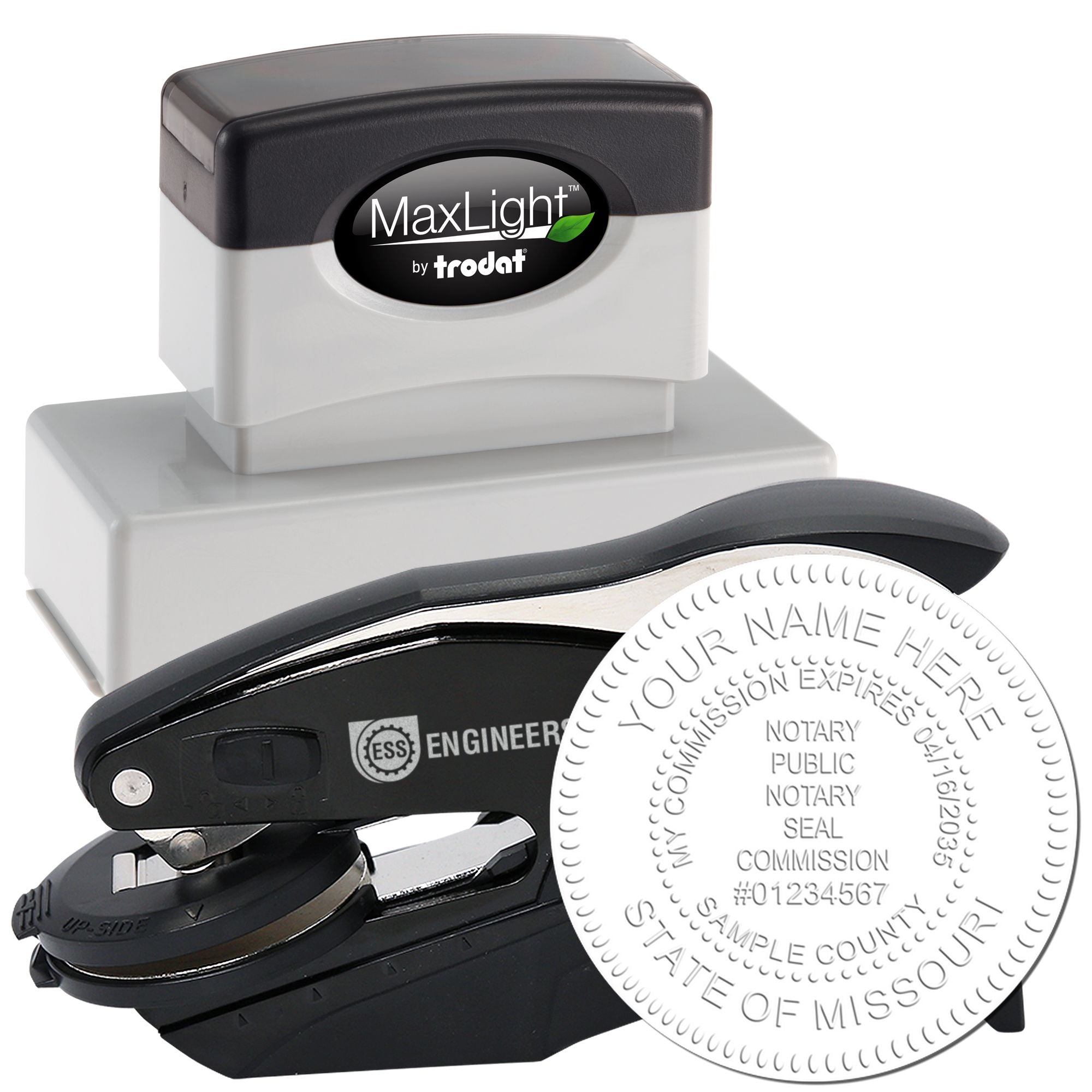 Notary Seal MO and Notary Stamp Missouri Bundle Kit - Engineer Seal Stamps