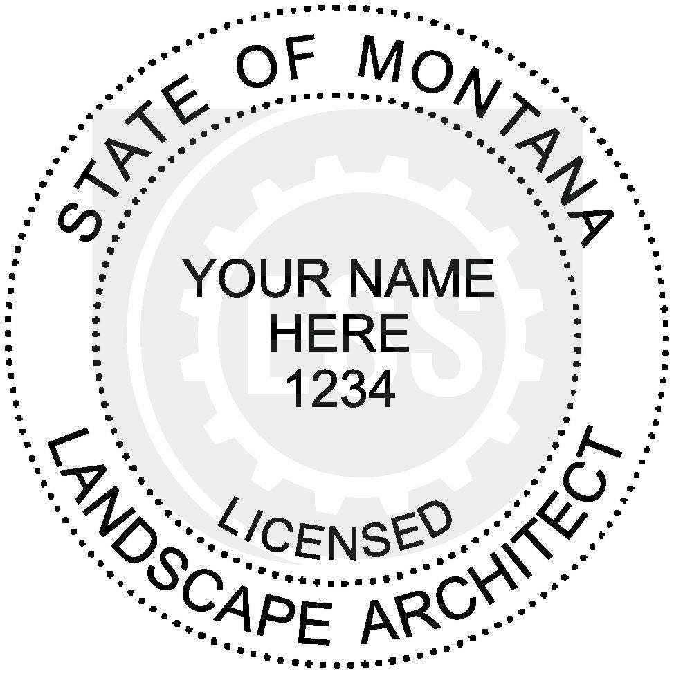 Montana Landscape Architect Seal Setup