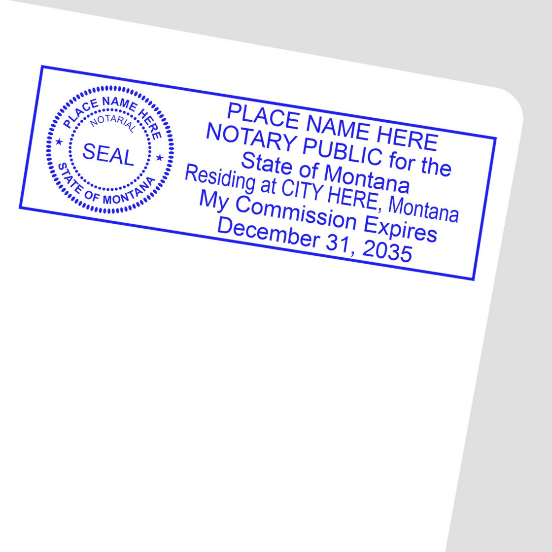 MT Notary Package with PSI Pre-Inked Notary Stamps - Engineer Seal Stamps