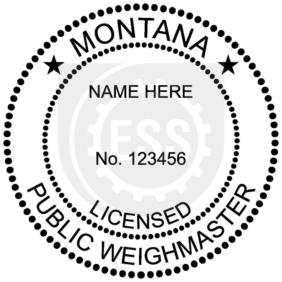 Montana Public Weighmaster Seal Setup