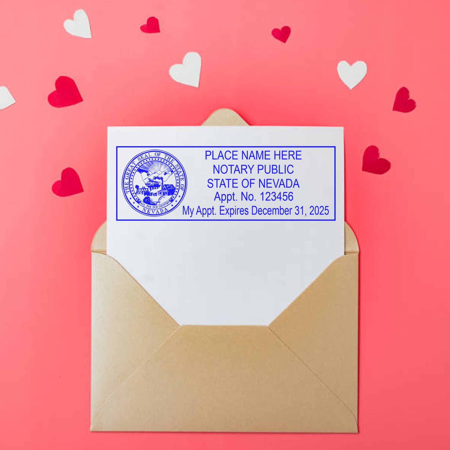 Nevada Notary Public Kit with Rubber Stamps - Engineer Seal Stamps