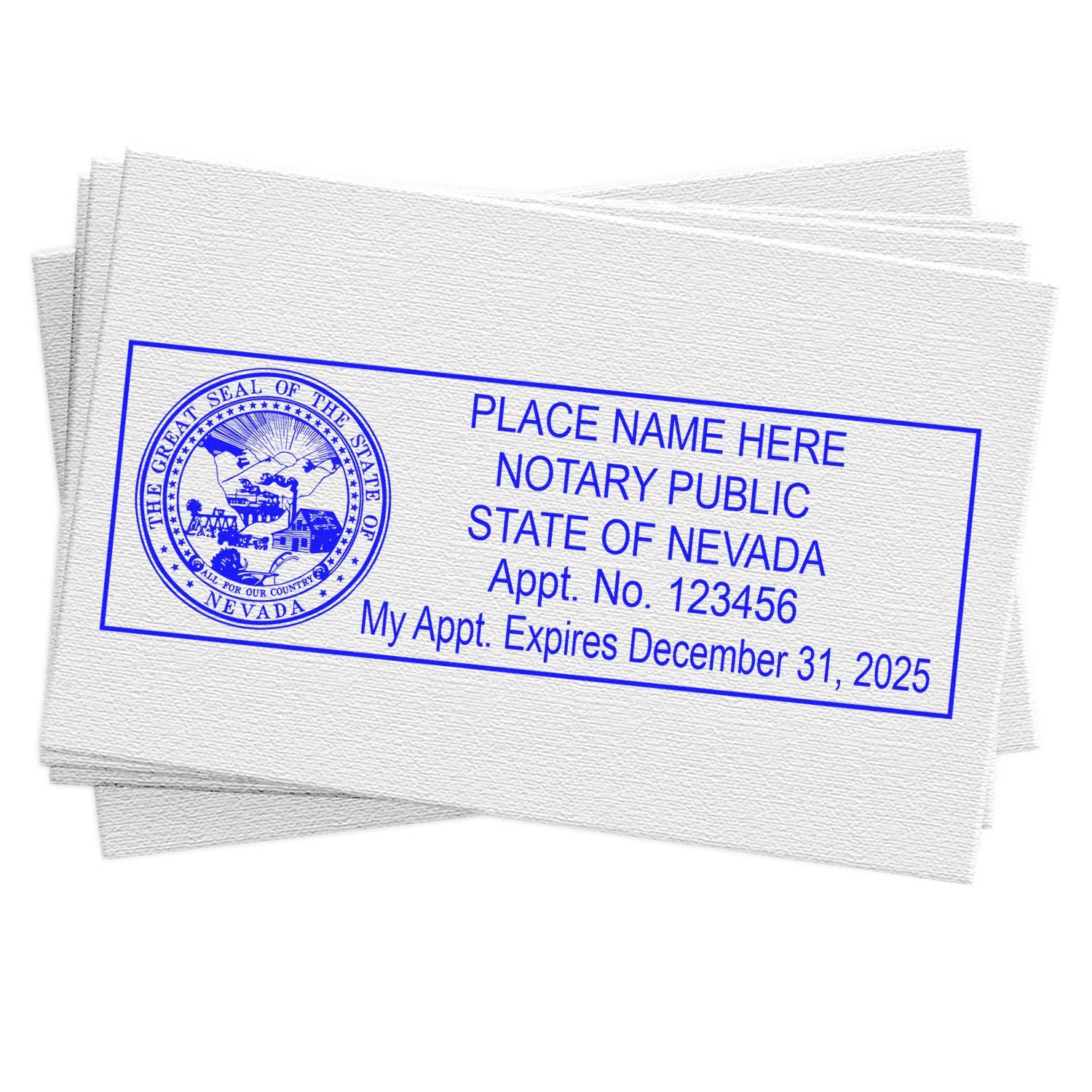 NV Notary Package with PSI Pre-Inked Notary Stamps - Engineer Seal Stamps