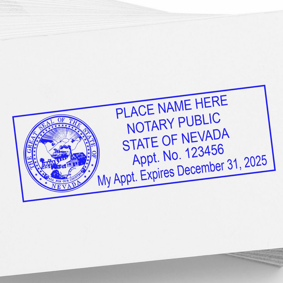 MaxLight Pre-Inked Notary Stamp Package for Nevada - Engineer Seal Stamps