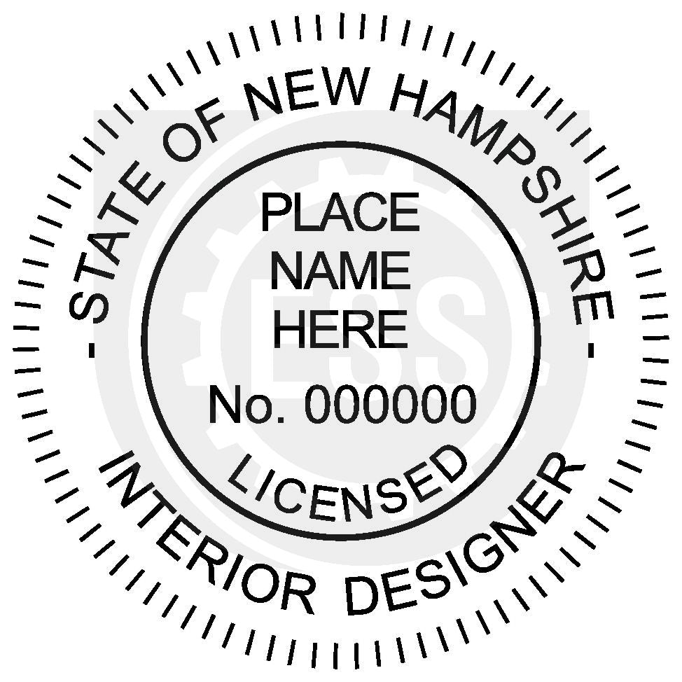 New Hampshire Interior Designer Seal Setup