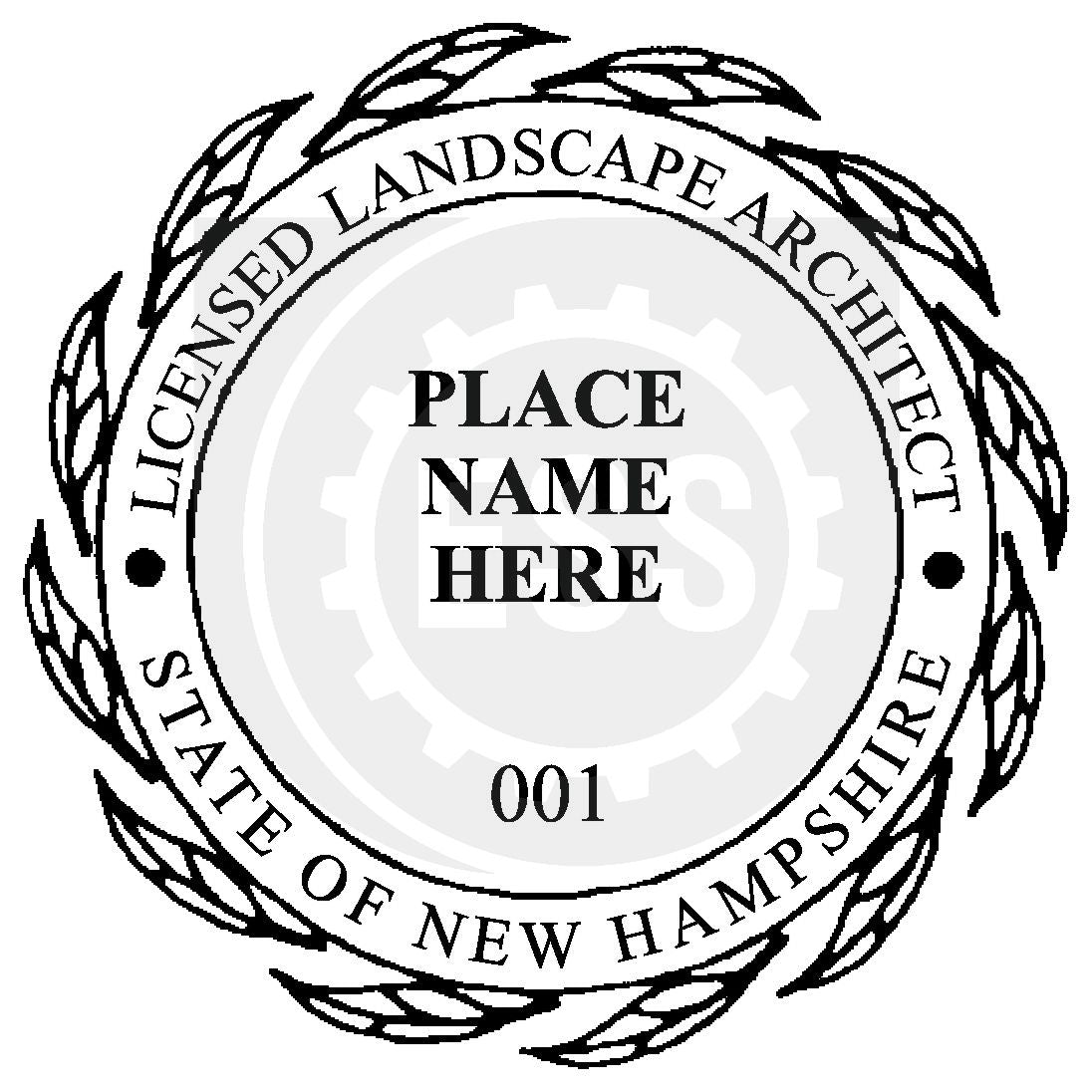 New Hampshire Landscape Architect Seal Setup