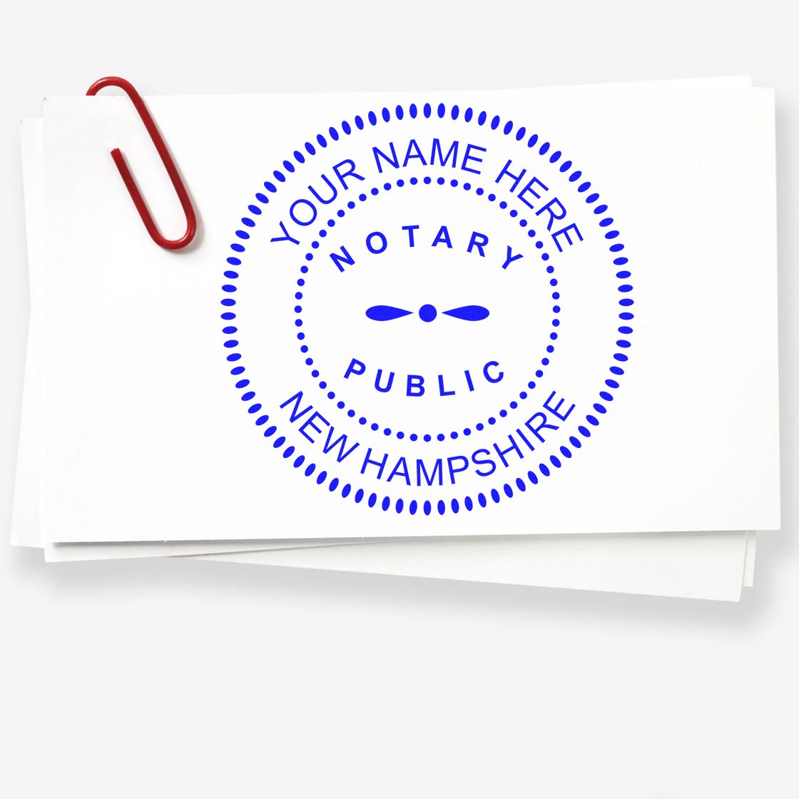 New Hampshire Soft Notary Supply Kit with Stamp and Notary Seal - Engineer Seal Stamps