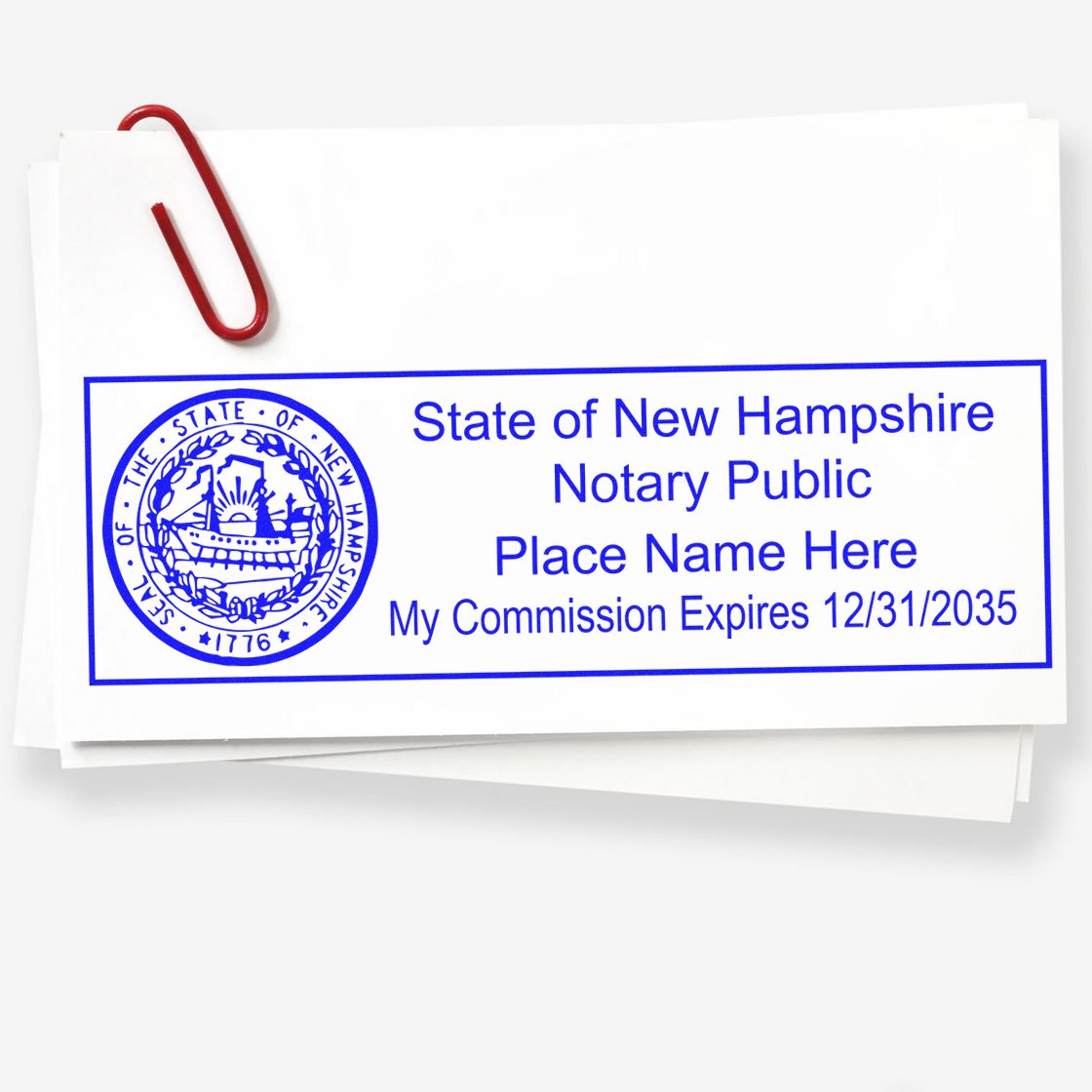MaxLight Pre-Inked Notary Stamp Package for New Hampshire - Engineer Seal Stamps