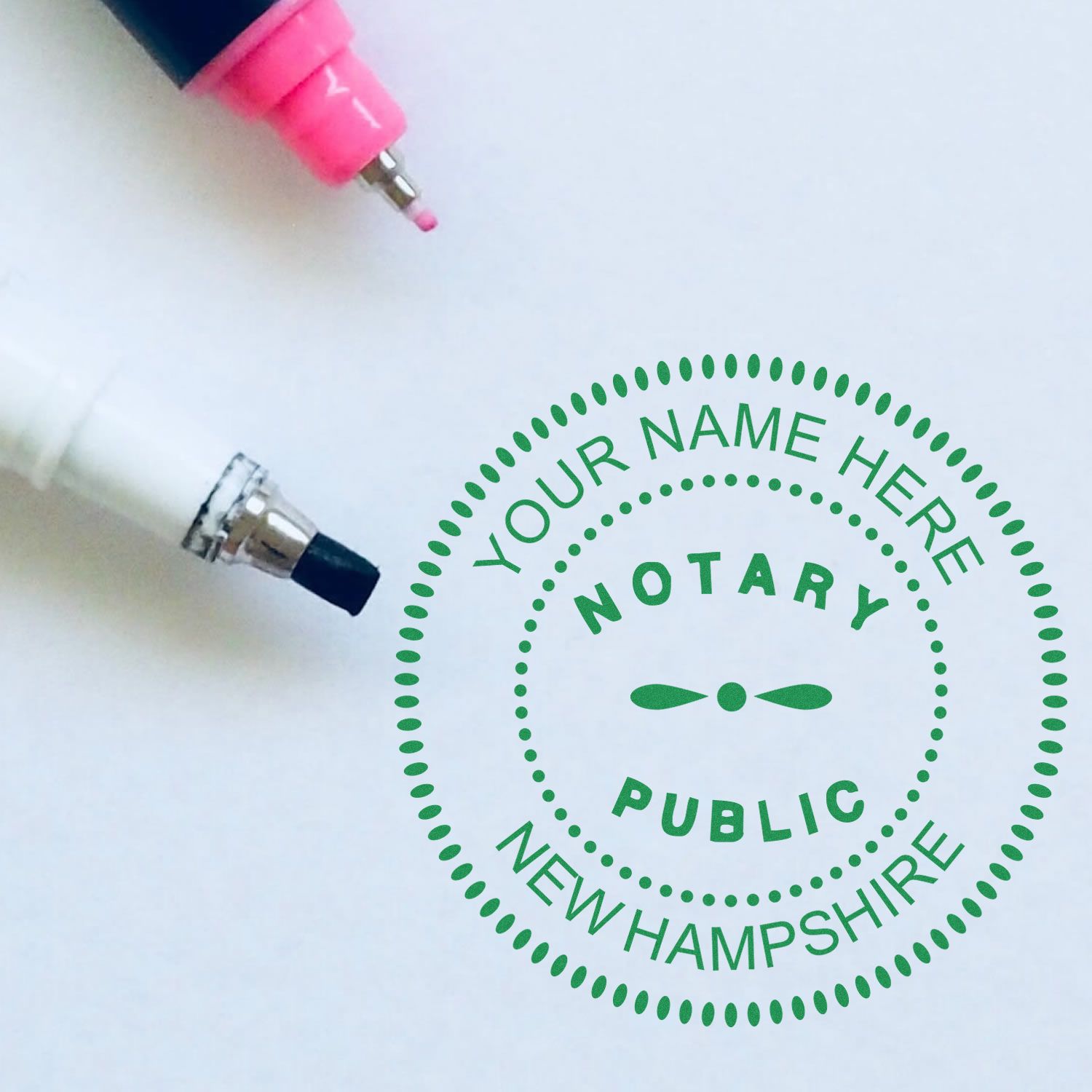 New Hampshire Notary Seal and New Hampshire Notary Stamp Kit, Desk Seal and Pre-Inked Notary Stamp - Engineer Seal Stamps