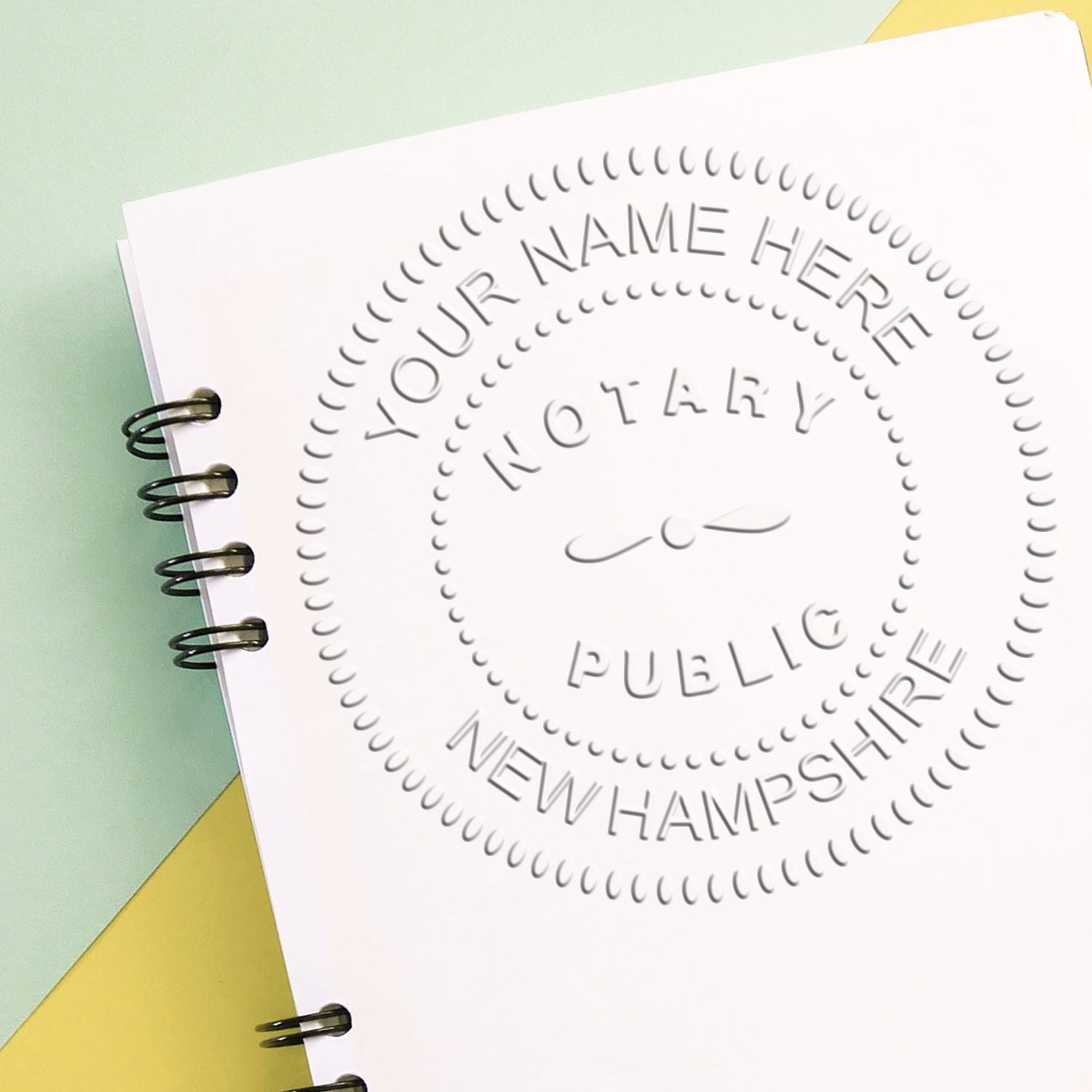 Rectangular Slim and Hybrid Seal New Hampshire Notary Supply Stamp and Seal Kit - Engineer Seal Stamps