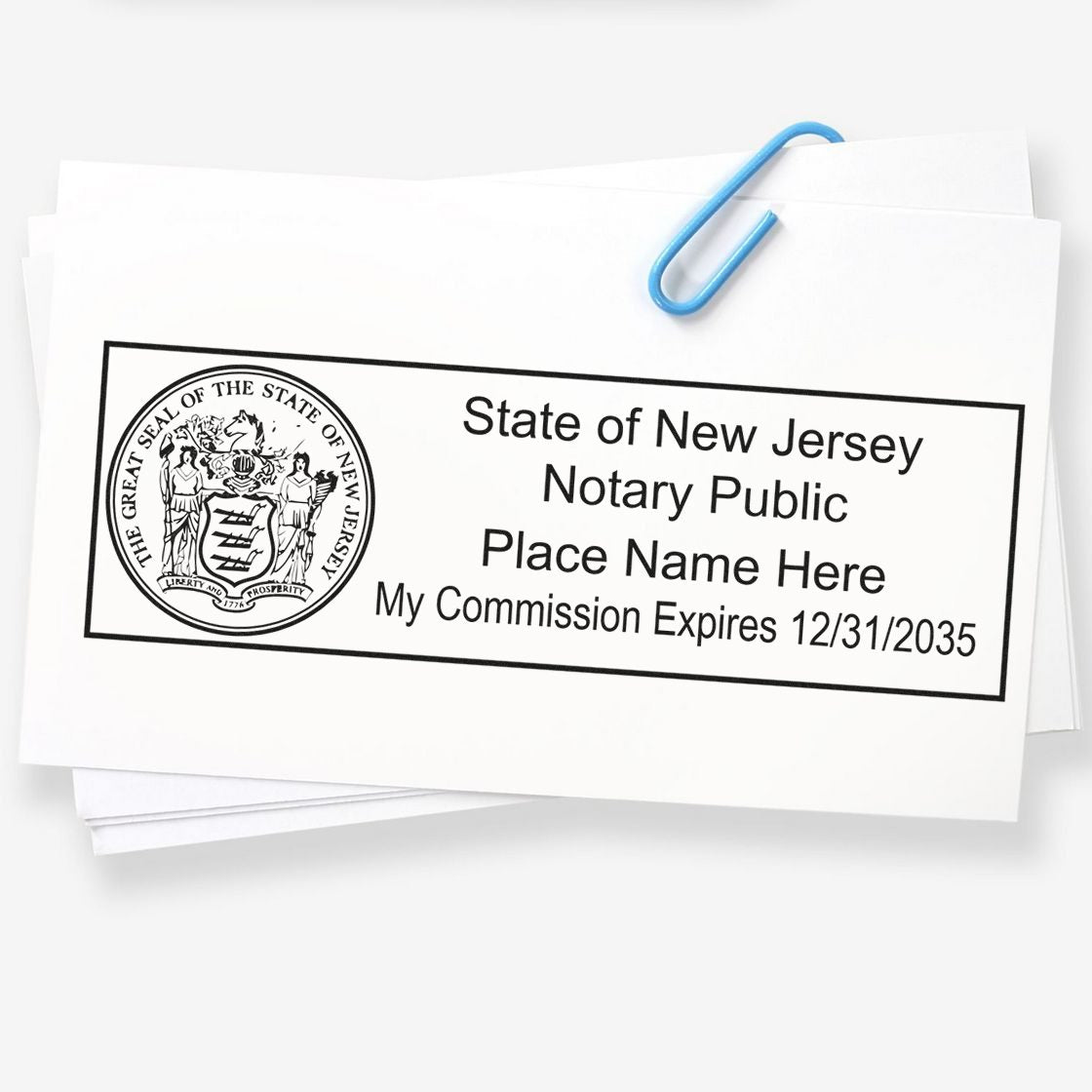 New Jersey Notary Kit with Notary Slim Stamps - Engineer Seal Stamps