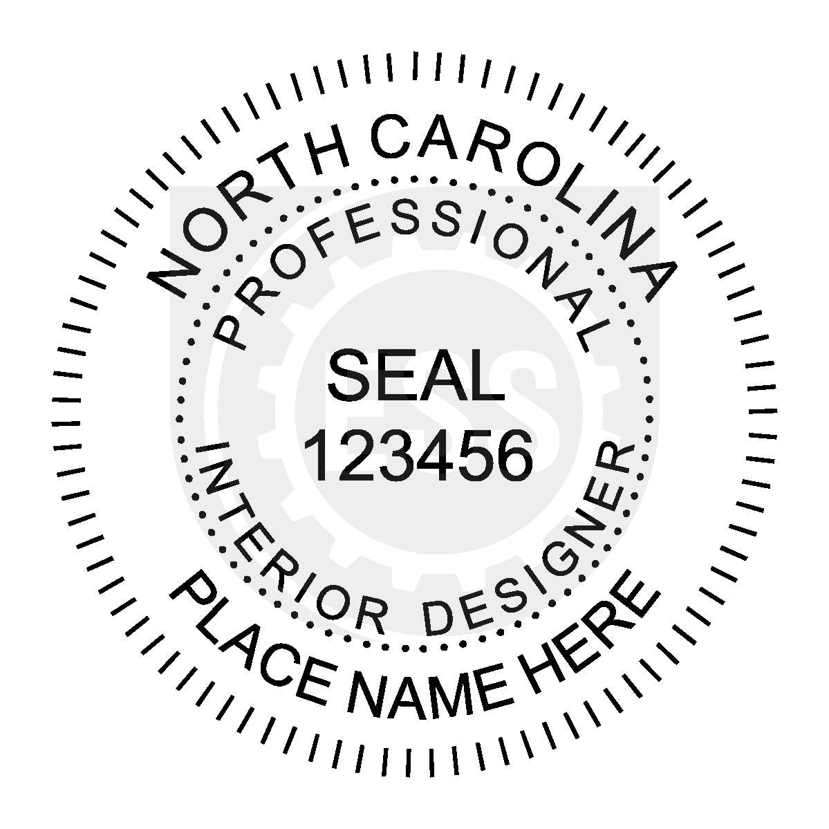 North Carolina Interior Designer Seal Setup