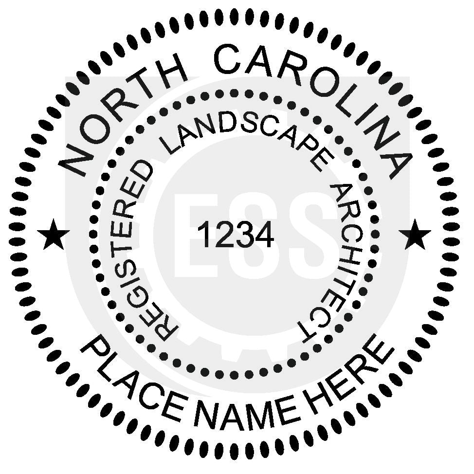 North Carolina Landscape Architect Seal Setup