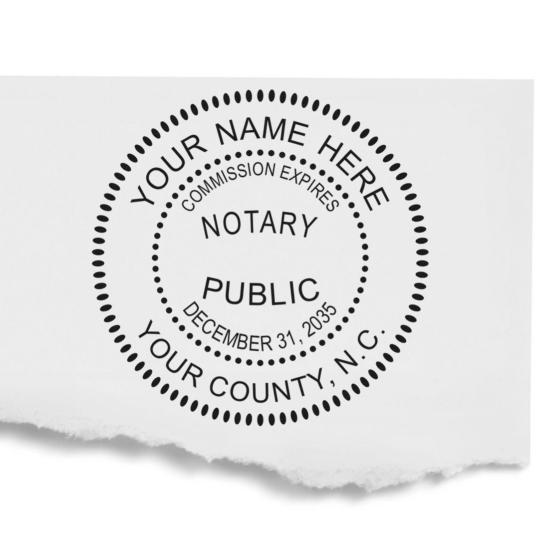 North Carolina Pre-Inked Notary Public Stamp and Notary Embosser Kit