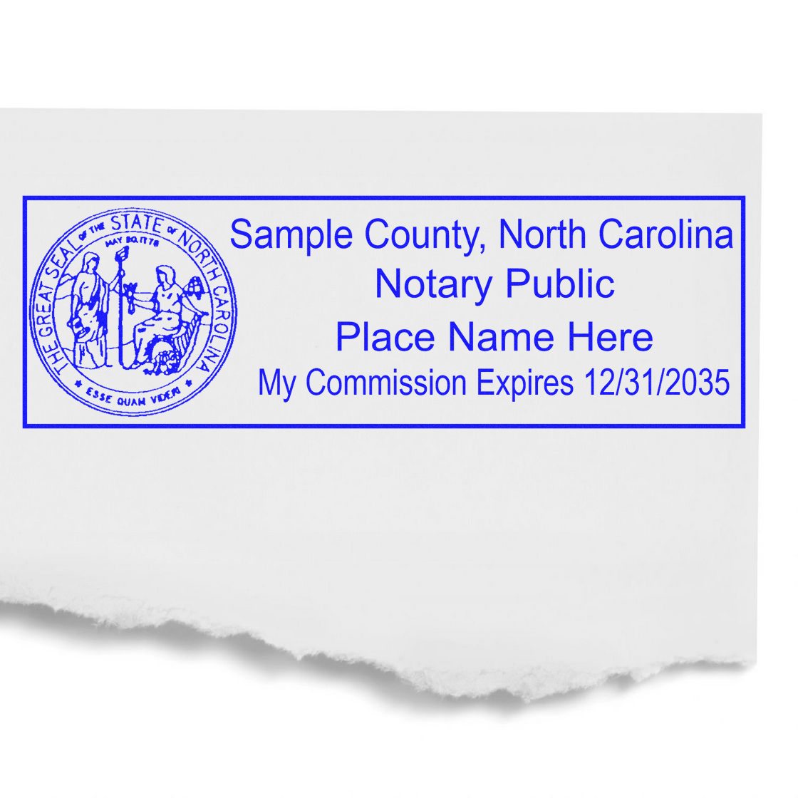 Rectangular Slim and Hybrid Seal North Carolina Notary Supply Stamp and Seal Kit - Engineer Seal Stamps