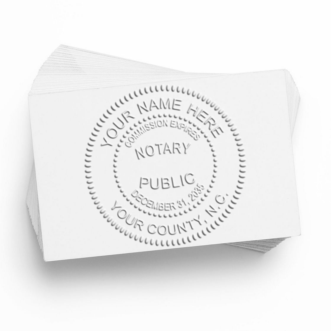North Carolina Notary Seal and North Carolina Notary Stamp Kit, Desk Seal and Pre-Inked Notary Stamp - Engineer Seal Stamps