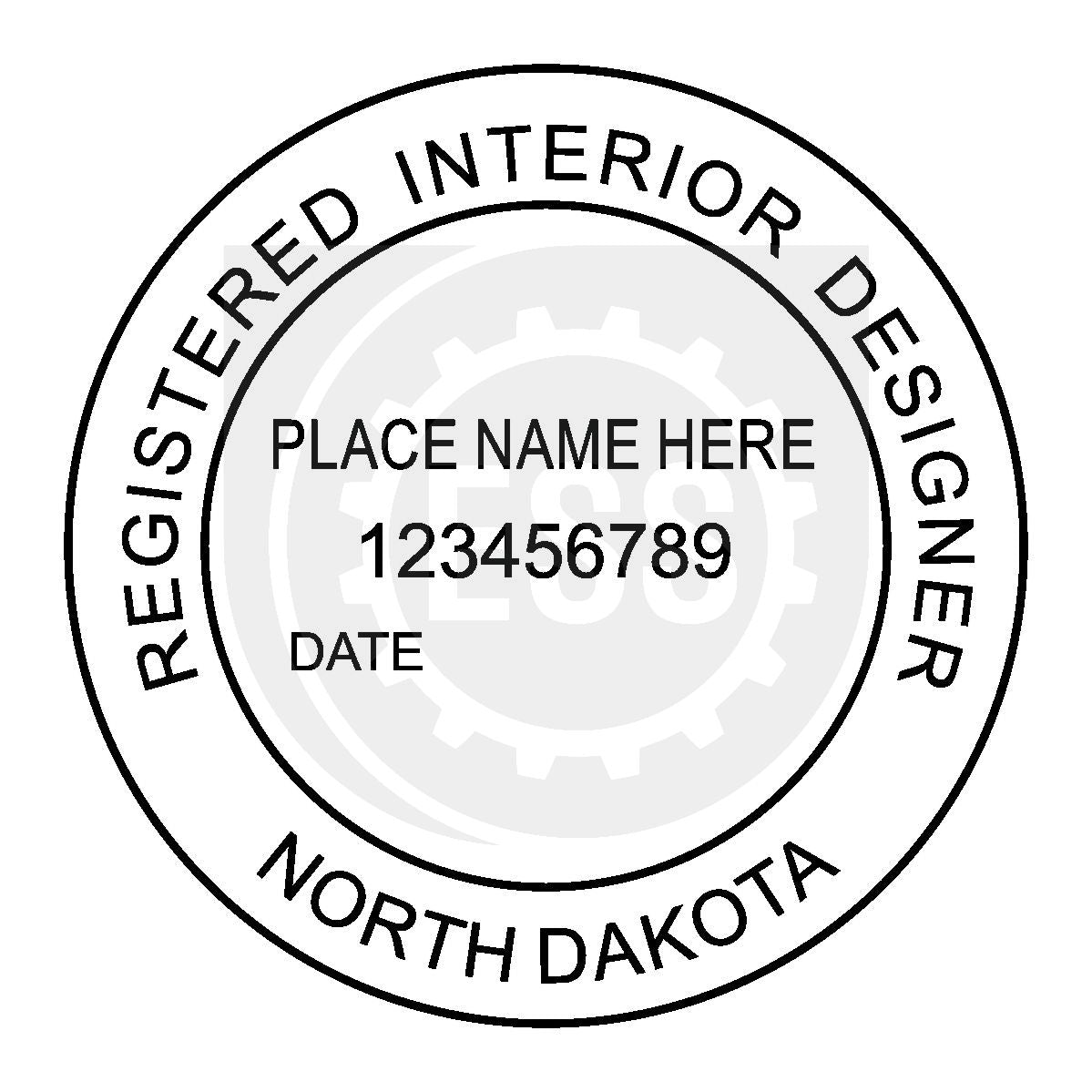 North Dakota Interior Designer Seal Setup