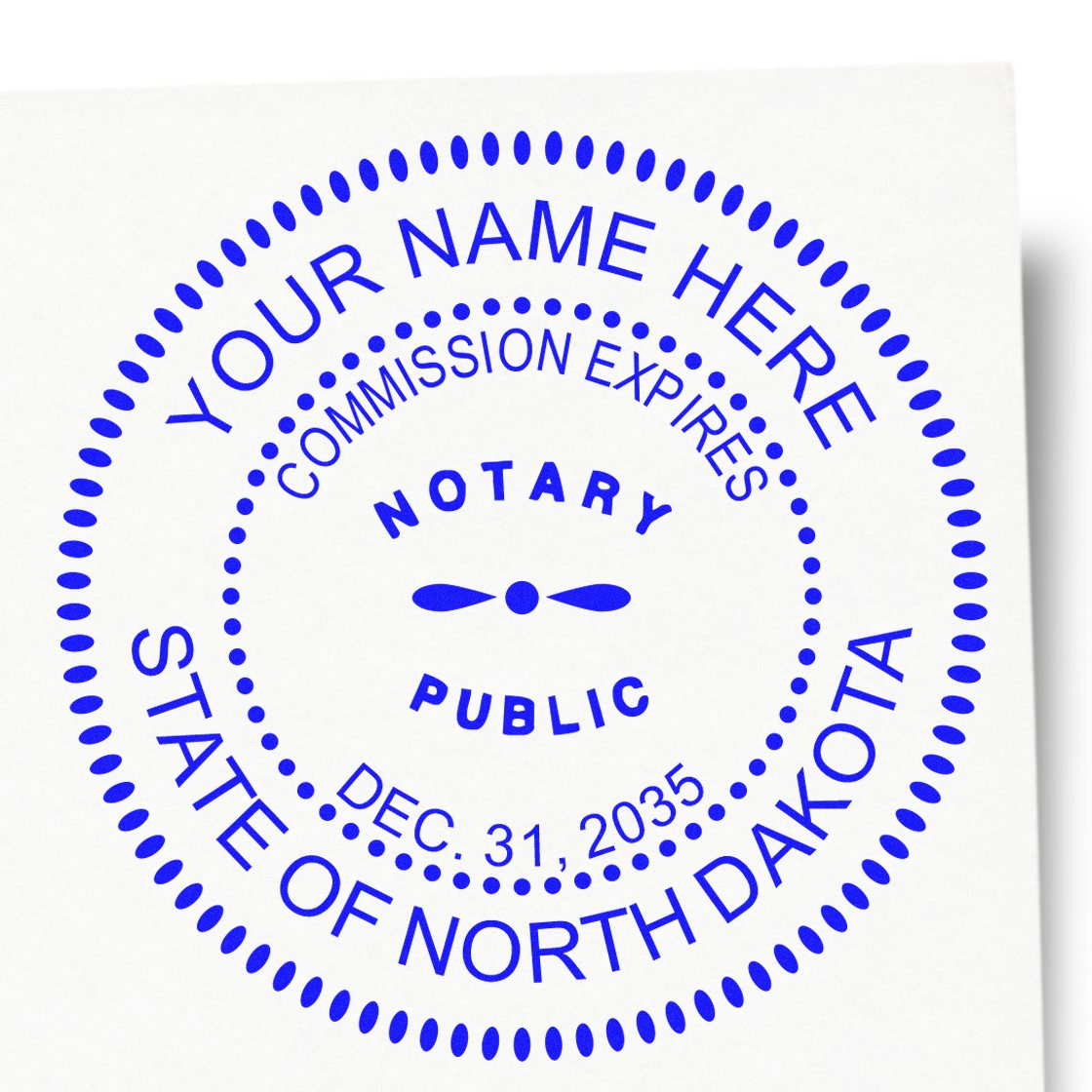 Self Inking Notary Supply Kit for North Dakota - Engineer Seal Stamps