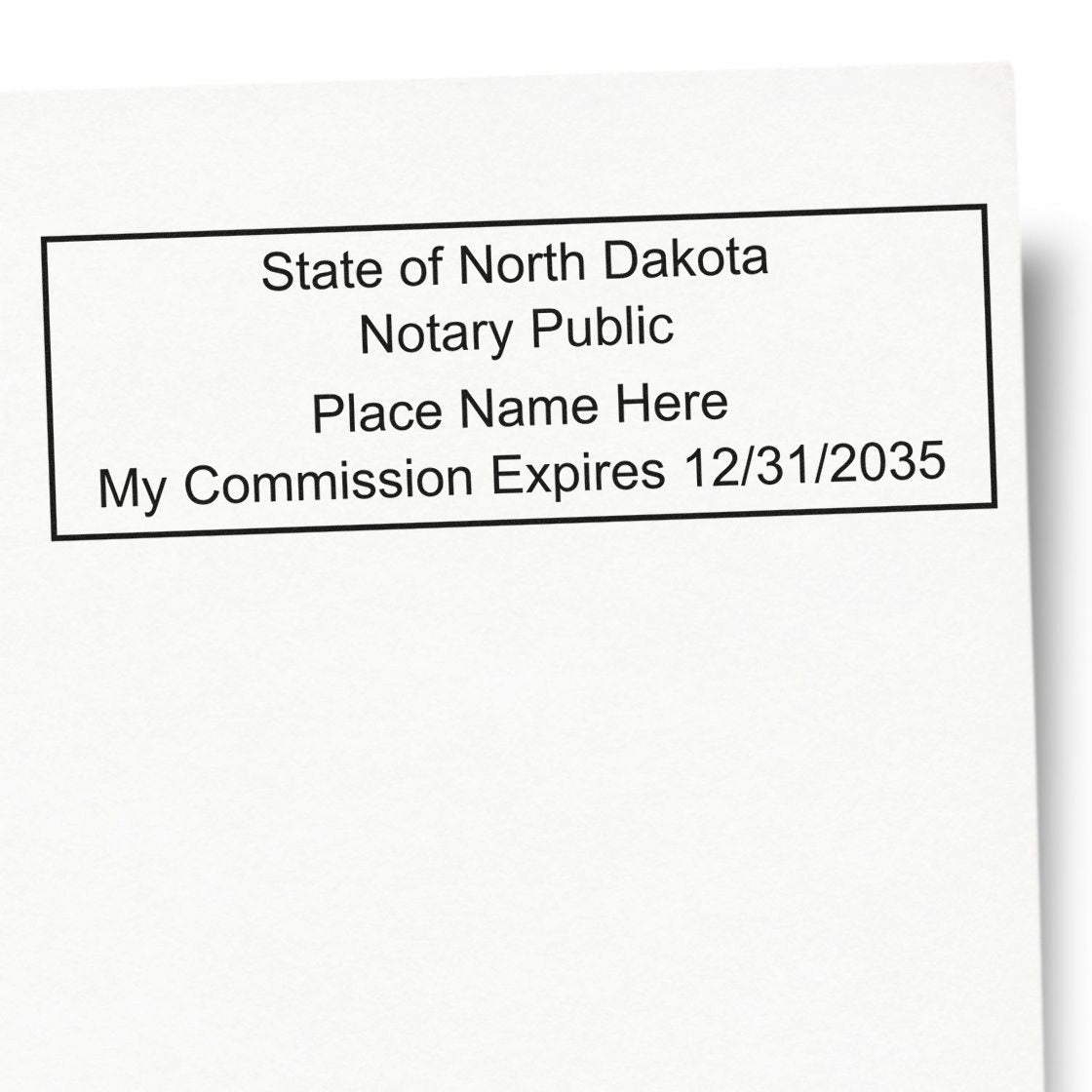 MaxLight Pre-Inked Notary Stamp Package for North Dakota - Engineer Seal Stamps
