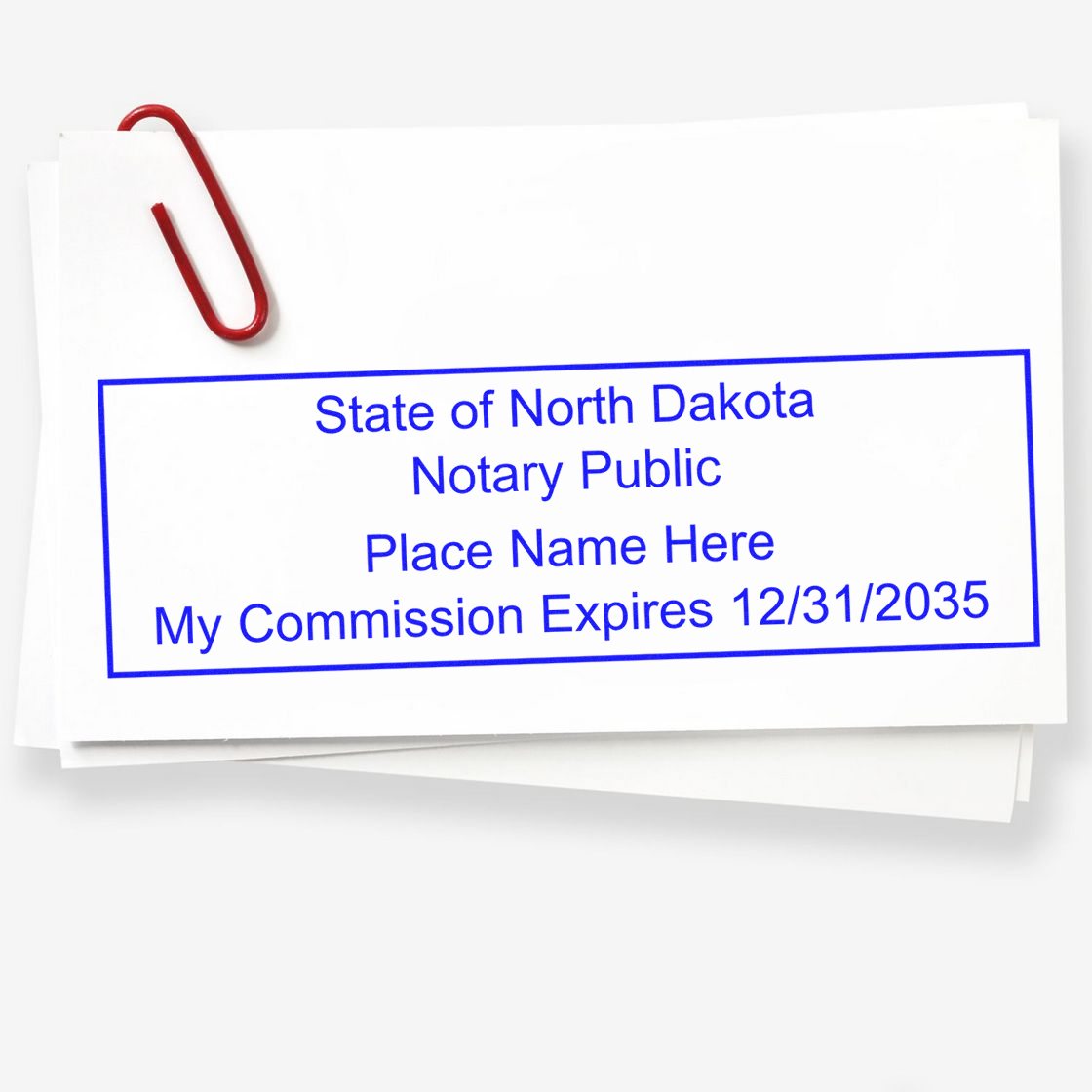 ND Notary Package with PSI Pre-Inked Notary Stamps - Engineer Seal Stamps