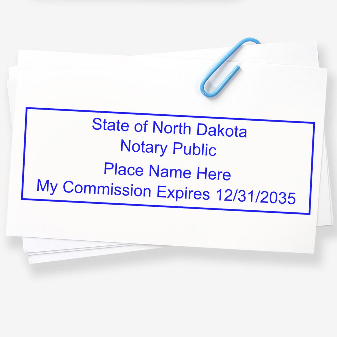 MaxLight Pre-Inked Notary Stamp Package for North Dakota - Engineer Seal Stamps