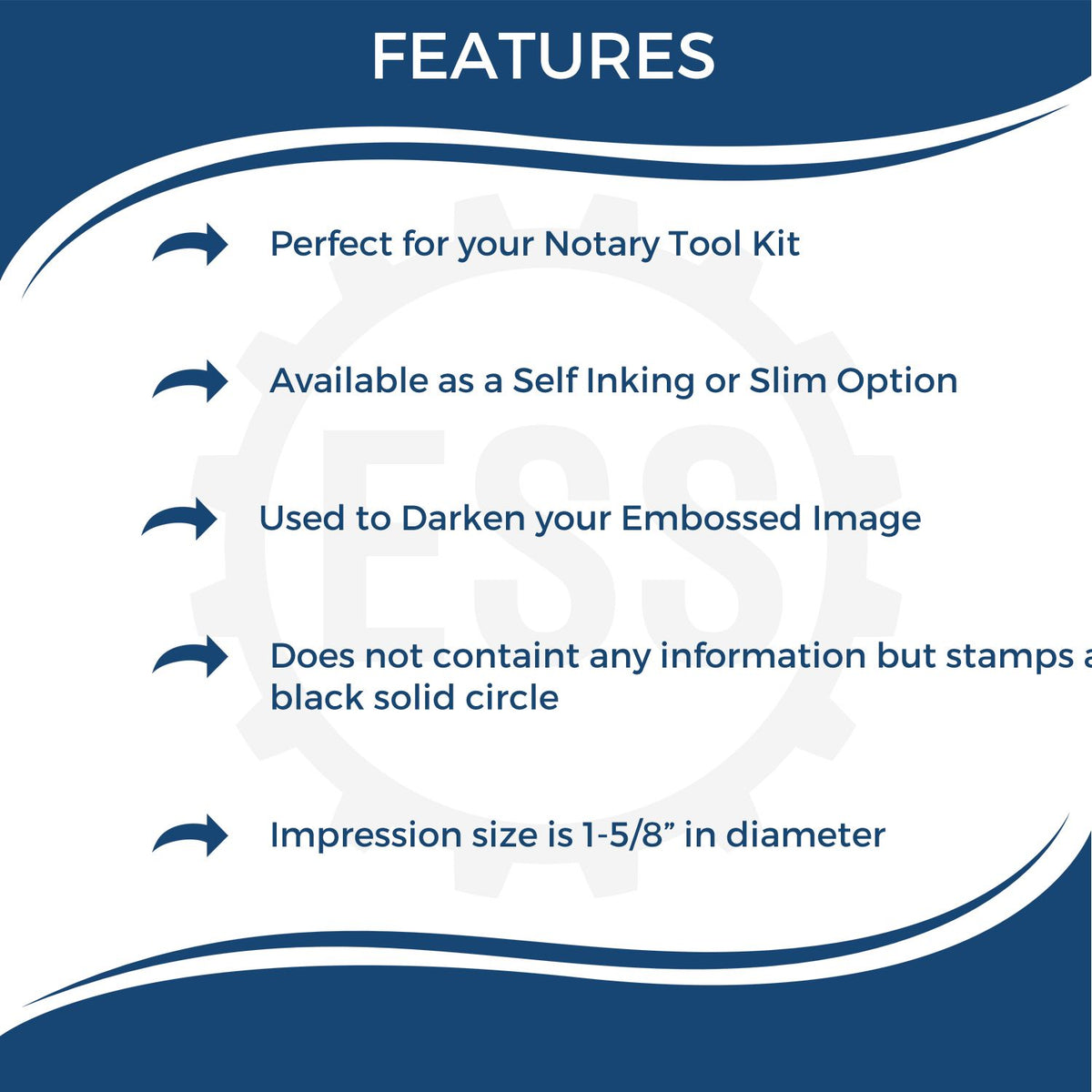 Slim Notary Seal Impression Inker
