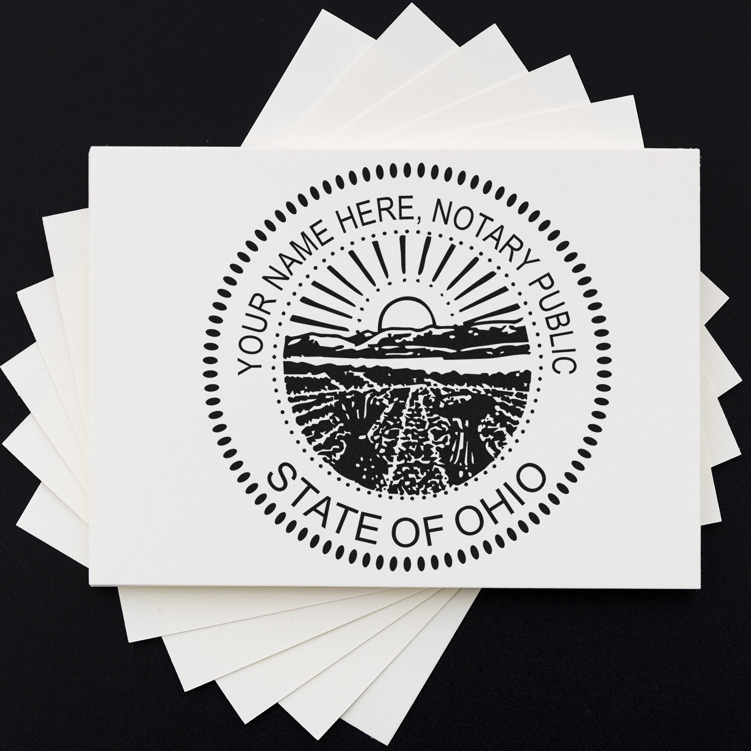Ohio Pre-Inked Notary Public Stamp and Notary Embosser Kit