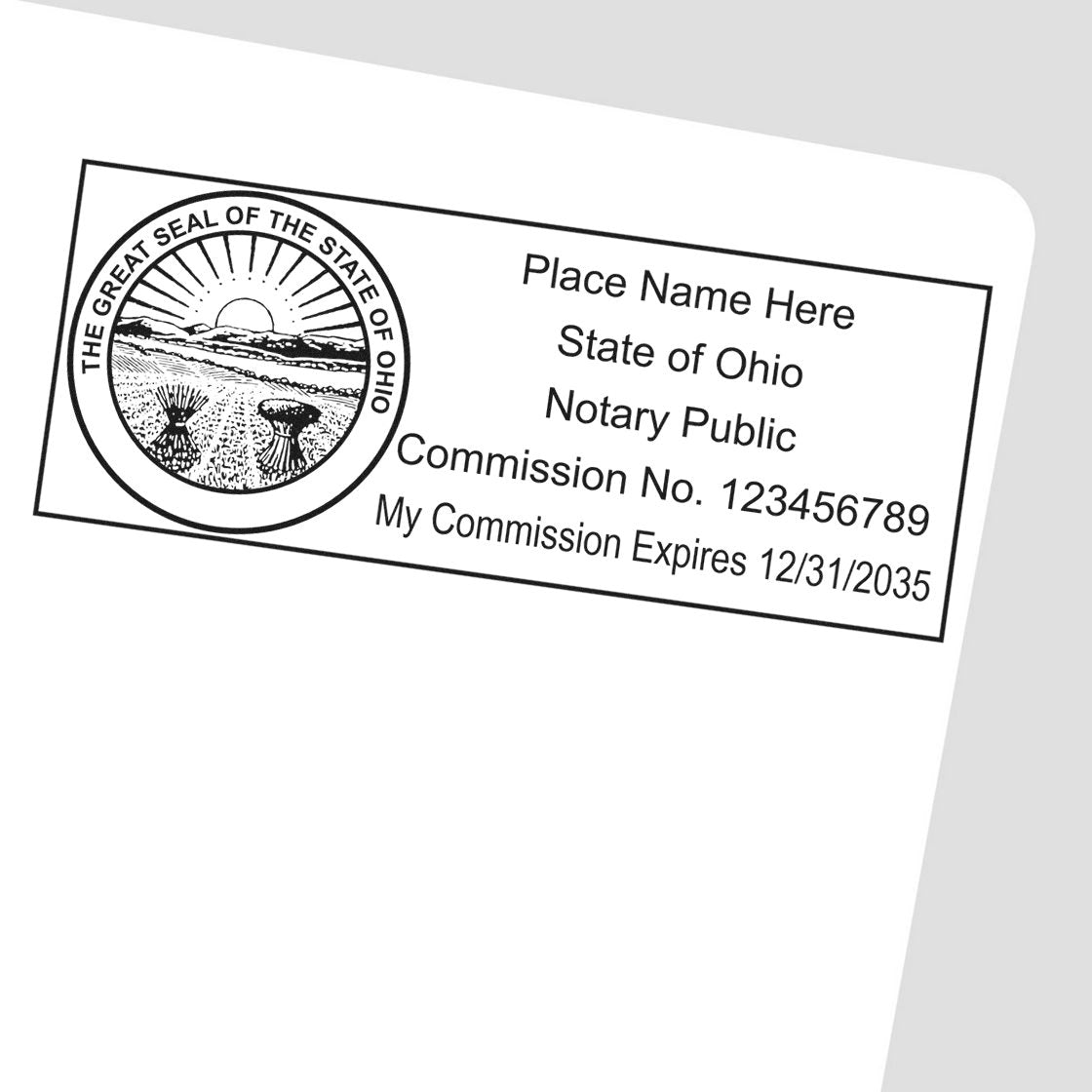 Ohio Notary Public Kit with Rubber Stamps - Engineer Seal Stamps