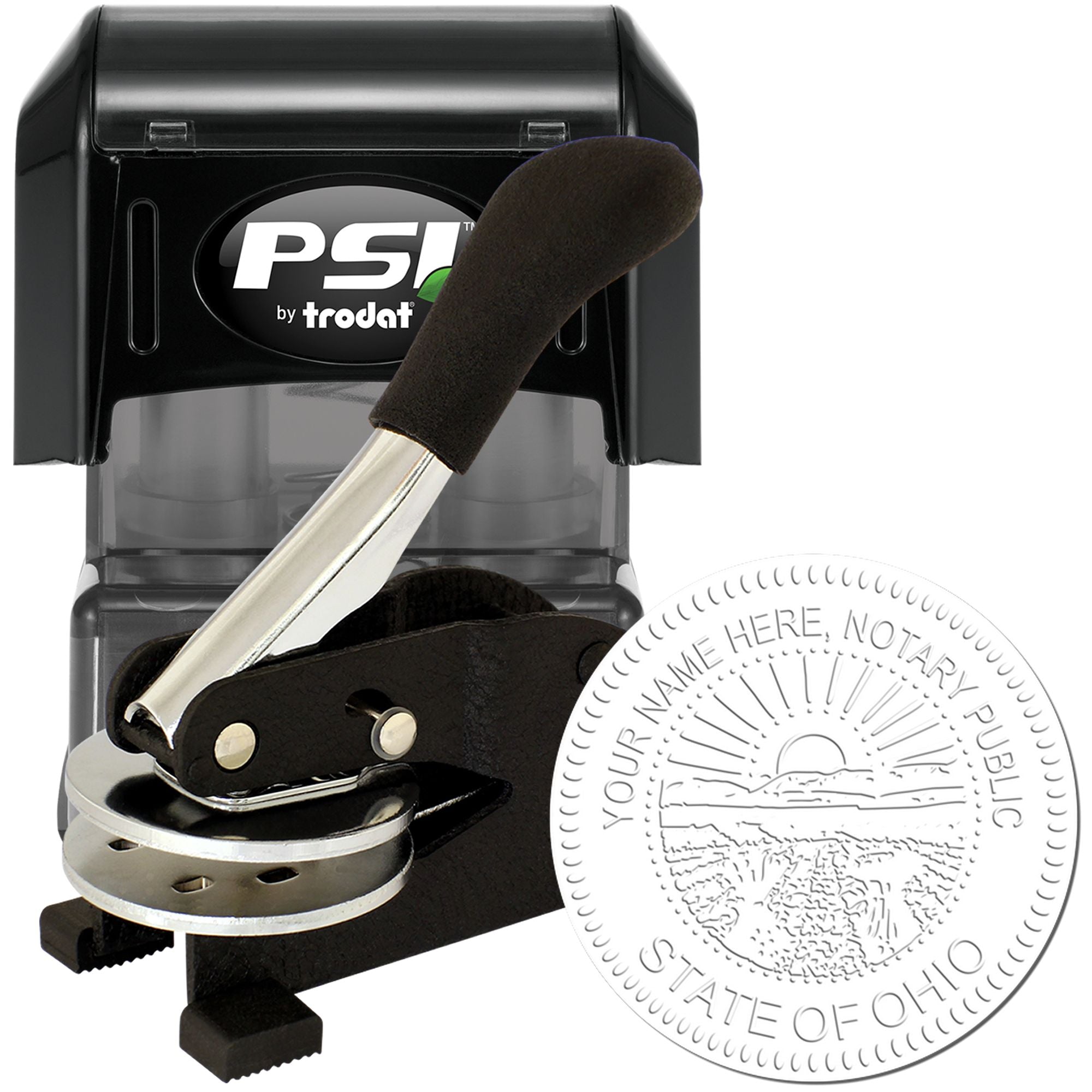 Ohio Notary Seal and Ohio Notary Stamp Kit, Desk Seal and Pre-Inked Notary Stamp - Engineer Seal Stamps