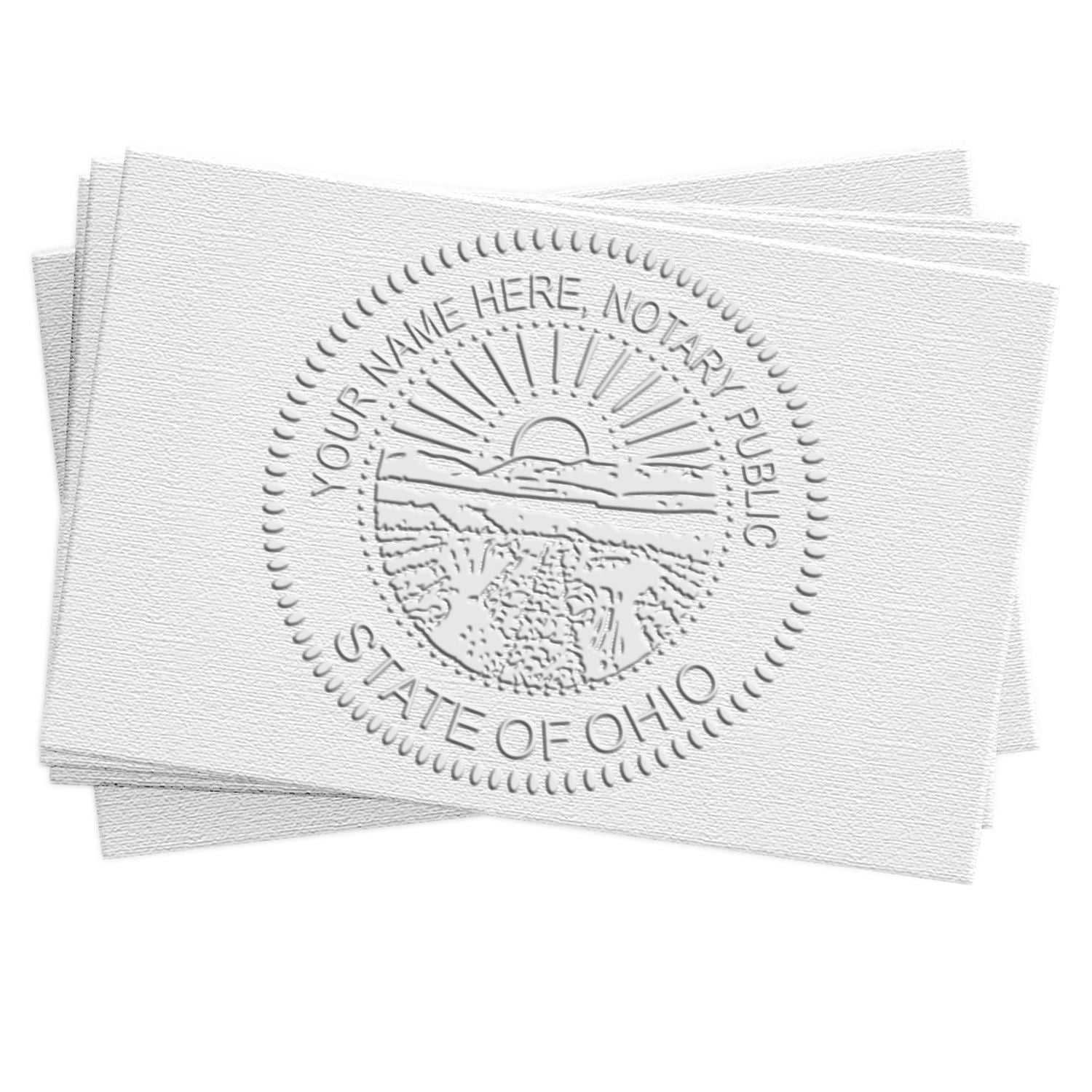 Ohio Notary Stamp and Ohio Notary Seal Bundle Kit with Soft Seal and Rectangular Wood Stamp - Engineer Seal Stamps