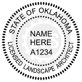 Oklahoma Landscape Architect Seal Setup