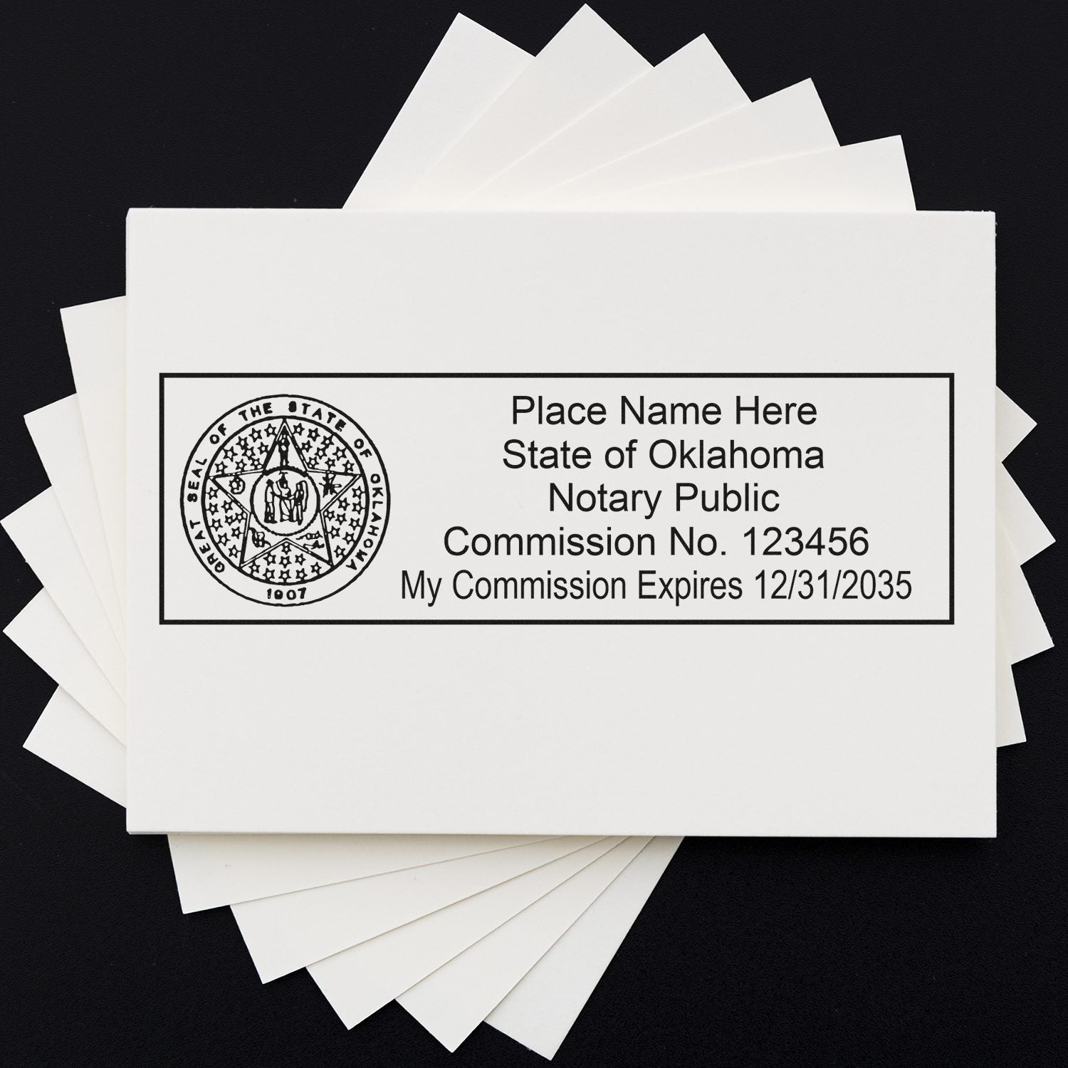 Oklahoma Notary Kit with Notary Slim Stamps - Engineer Seal Stamps