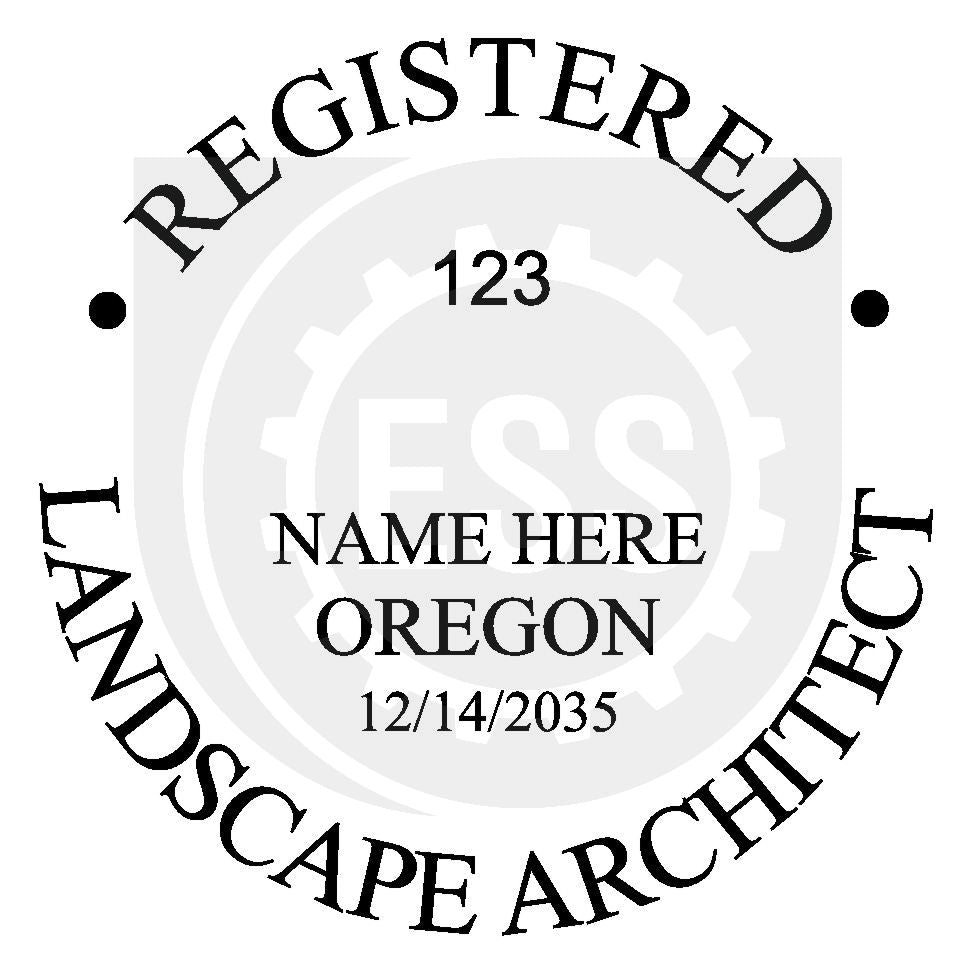 Oregon Landscape Architect Seal Setup