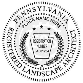 Pennsylvania Landscape Architect Seal Setup