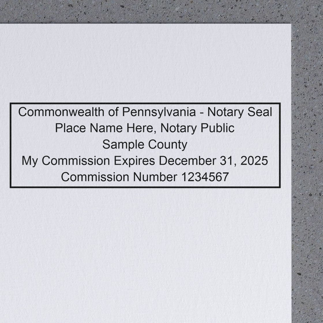 Pennsylvania Notary Stamp and Pennsylvania Notary Seal Bundle Kit with Soft Seal and Rectangular Wood Stamp - Engineer Seal Stamps