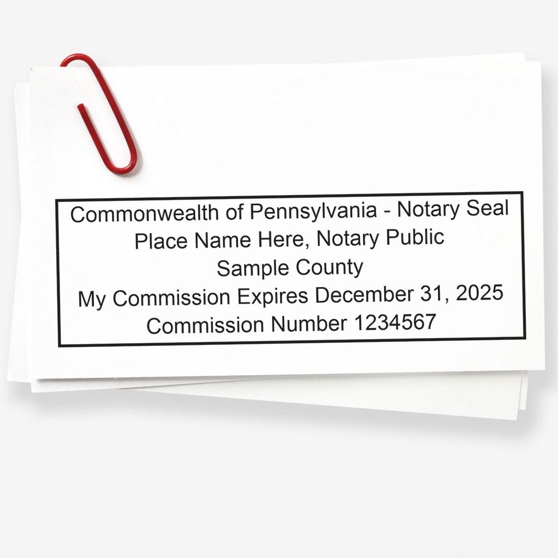 Pennsylvania Notary Desk Seal with Rectangular Self Inking Notary Stamp Bundle - Engineer Seal Stamps