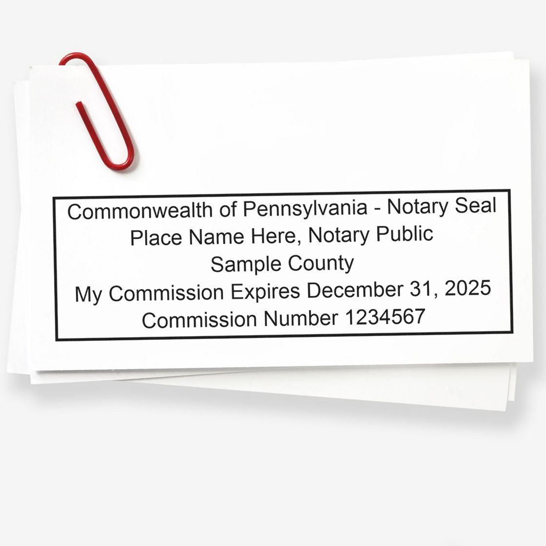 Pennsylvania Notary Kit with Notary Slim Stamps - Engineer Seal Stamps