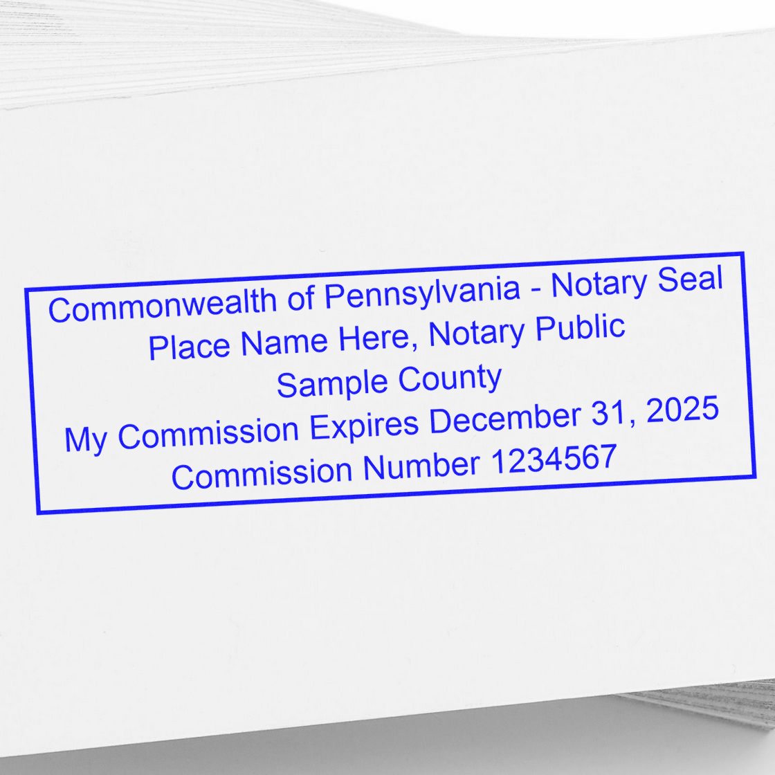 MaxLight Pre-Inked Notary Stamp Package for Pennsylvania - Engineer Seal Stamps