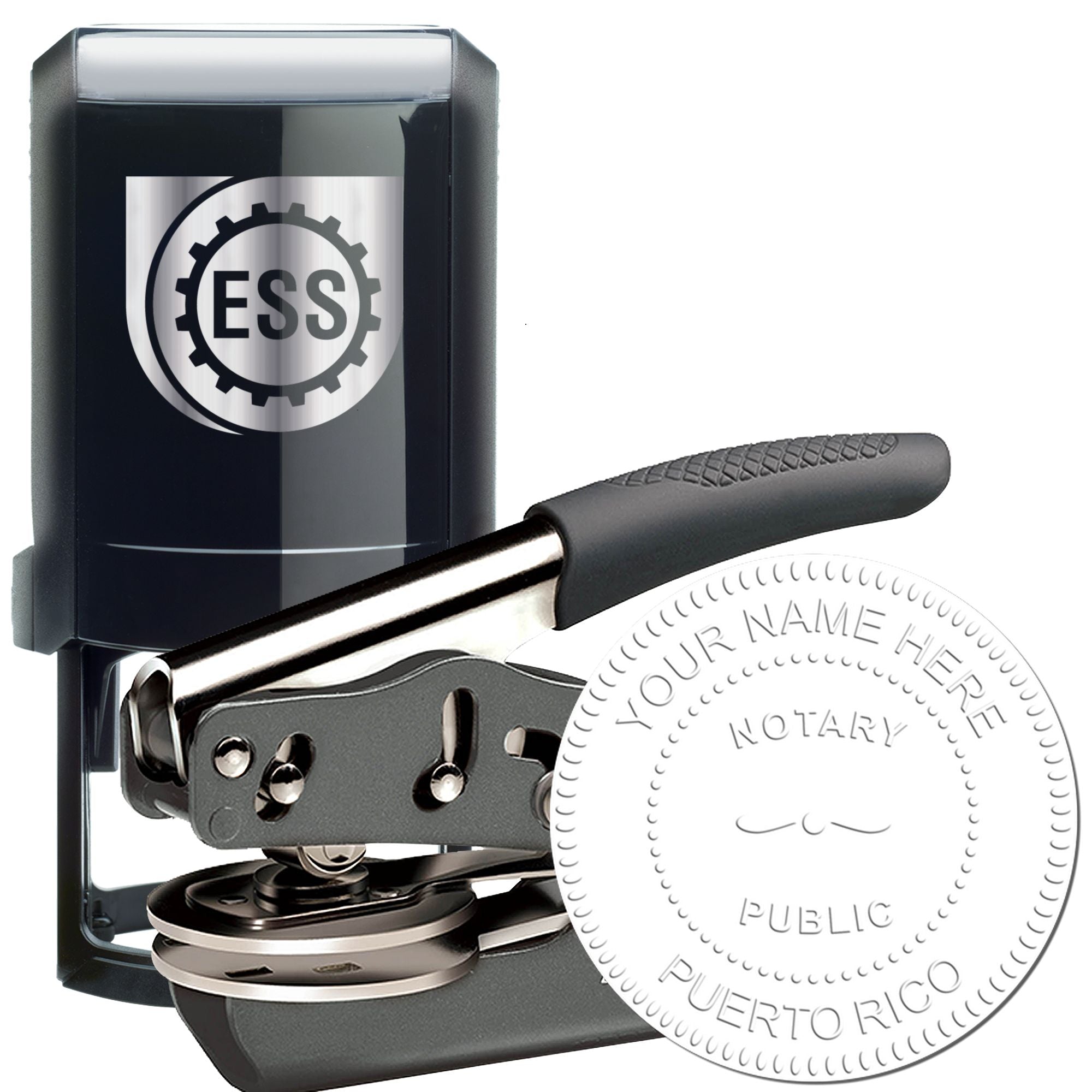 Puerto Rico Soft Notary Supply Kit with Stamp and Notary Seal - Engineer Seal Stamps