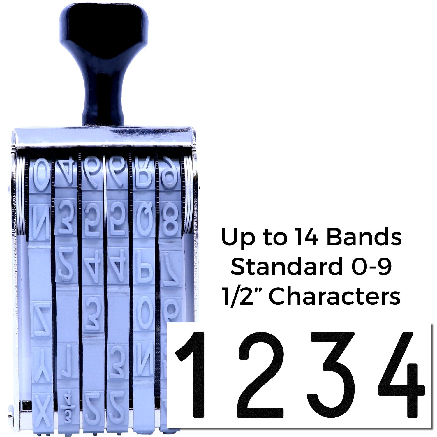 Regular Line Number Stamp 7/16 Character Size - Engineer Seal Stamps