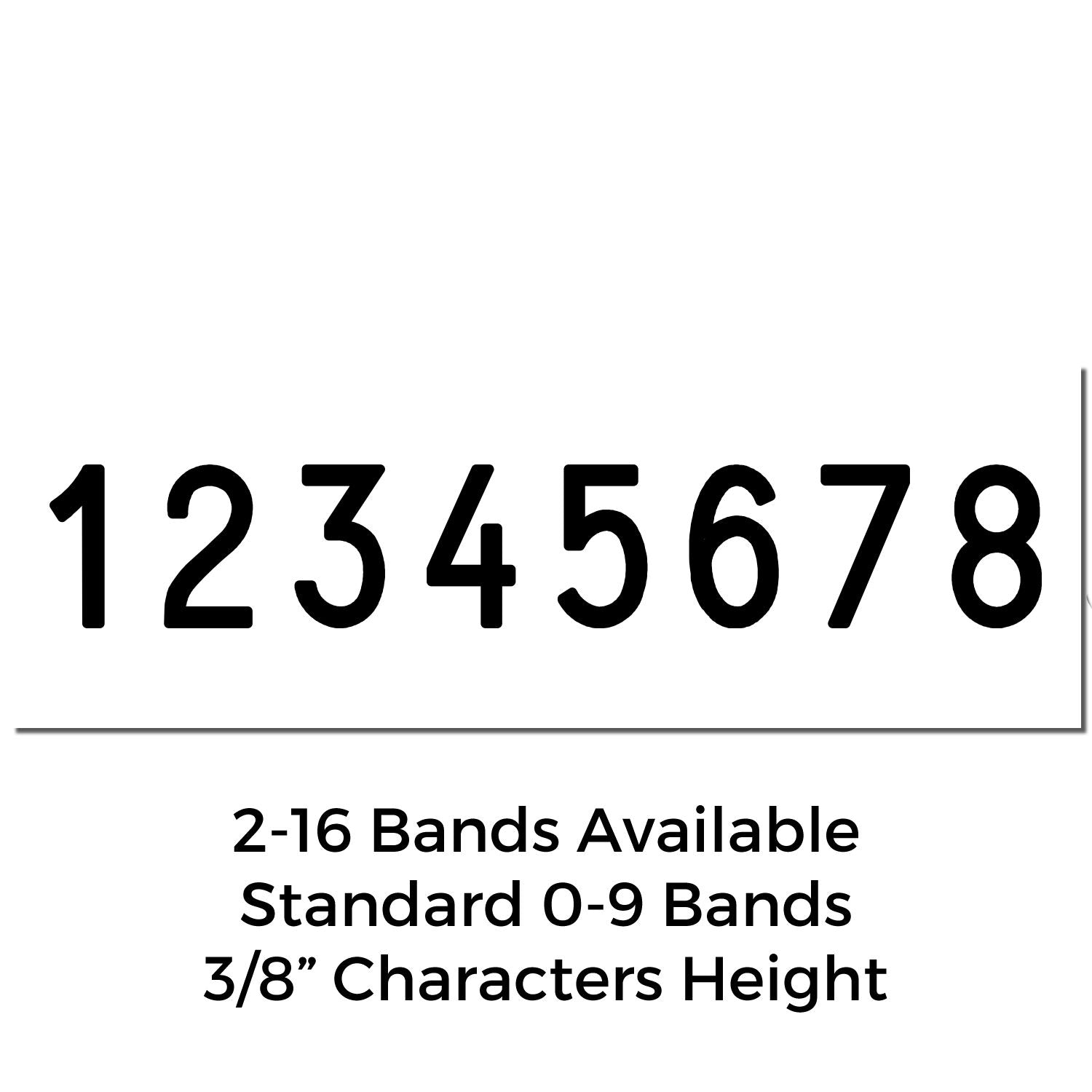 Regular Line Number Stamp 5/16 Character Size - Engineer Seal Stamps
