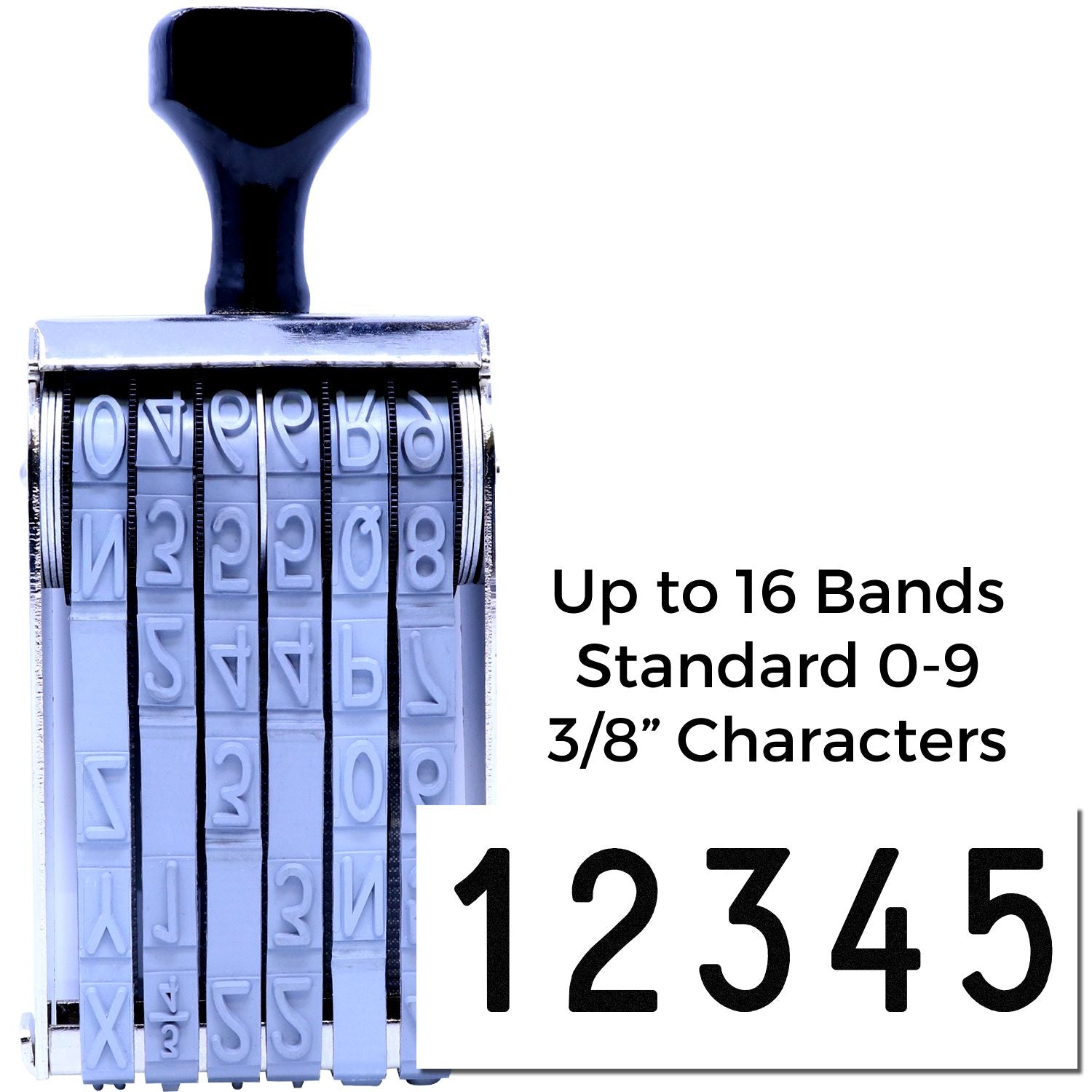 Regular Line Number Stamp 5/16 Character Size - Engineer Seal Stamps