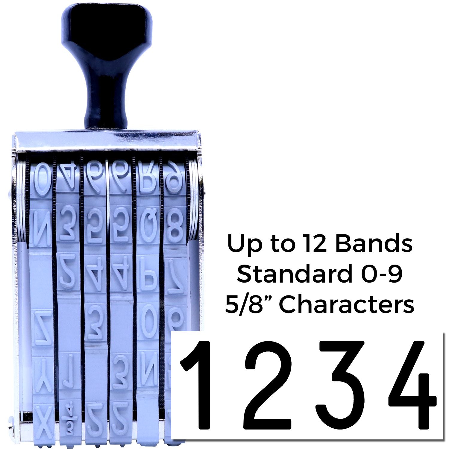 Regular Line Number Stamp 9/16 Character Size - Engineer Seal Stamps