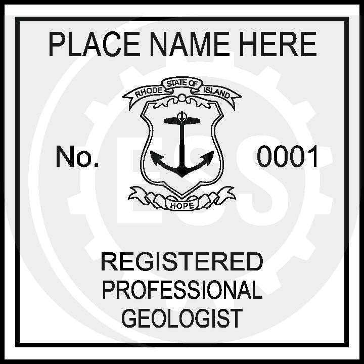 Rhode Island Geologist Seal Setup