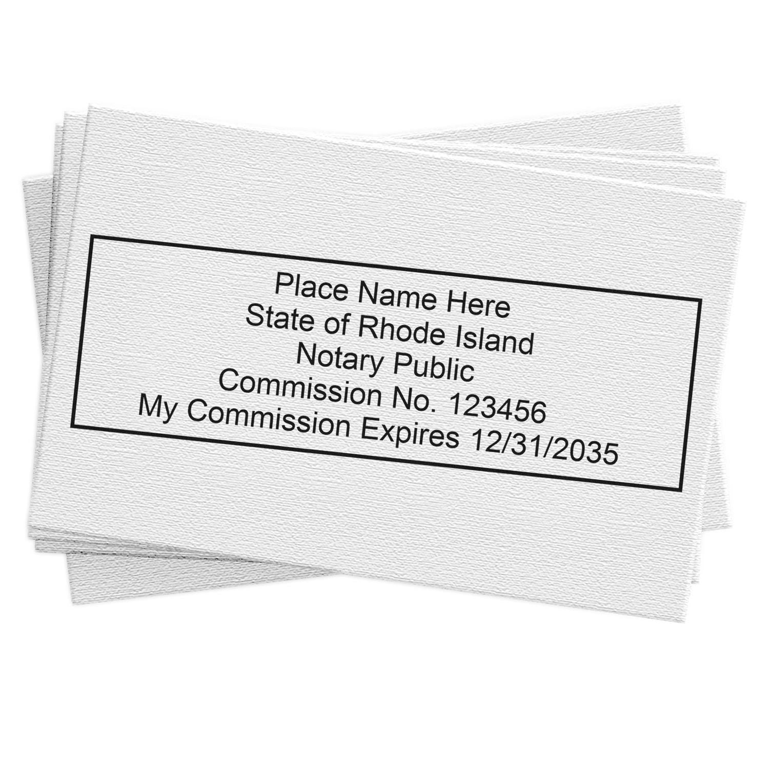 MaxLight Pre-Inked Notary Stamp Package for Rhode Island - Engineer Seal Stamps