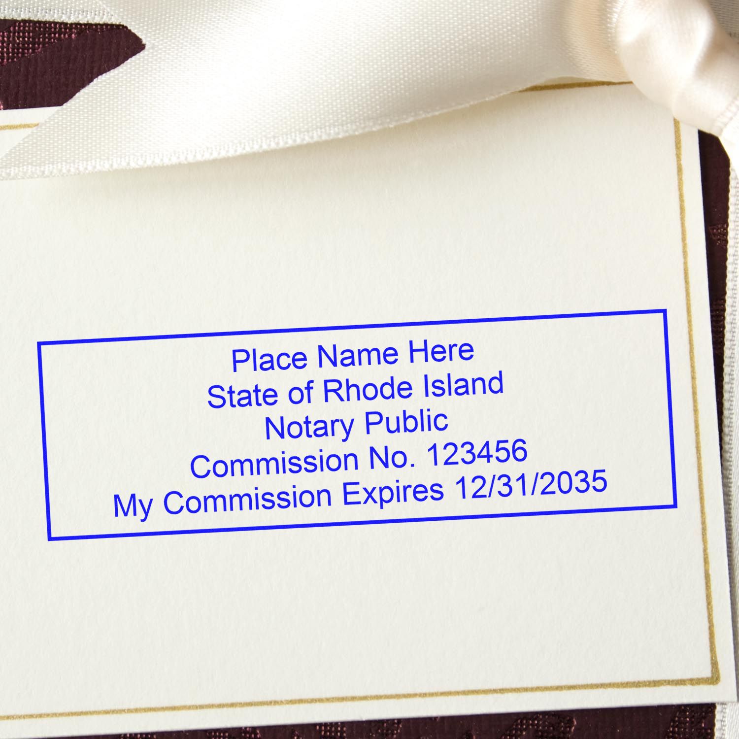 RI Notary Package with PSI Pre-Inked Notary Stamps - Engineer Seal Stamps