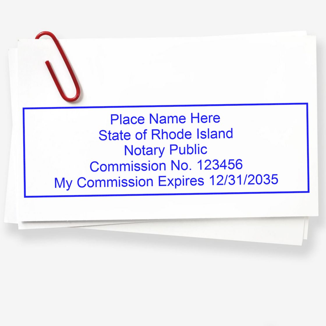 MaxLight Pre-Inked Notary Stamp Package for Rhode Island - Engineer Seal Stamps