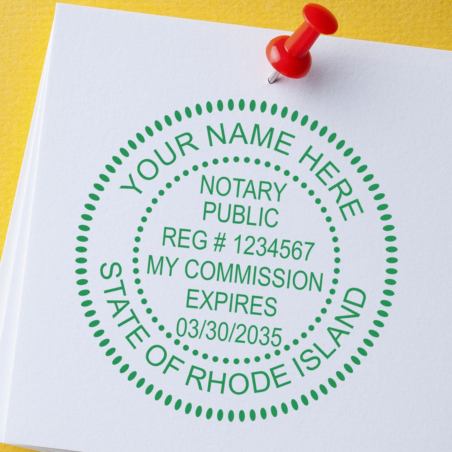 Self Inking Notary Supply Kit for Rhode Island - Engineer Seal Stamps