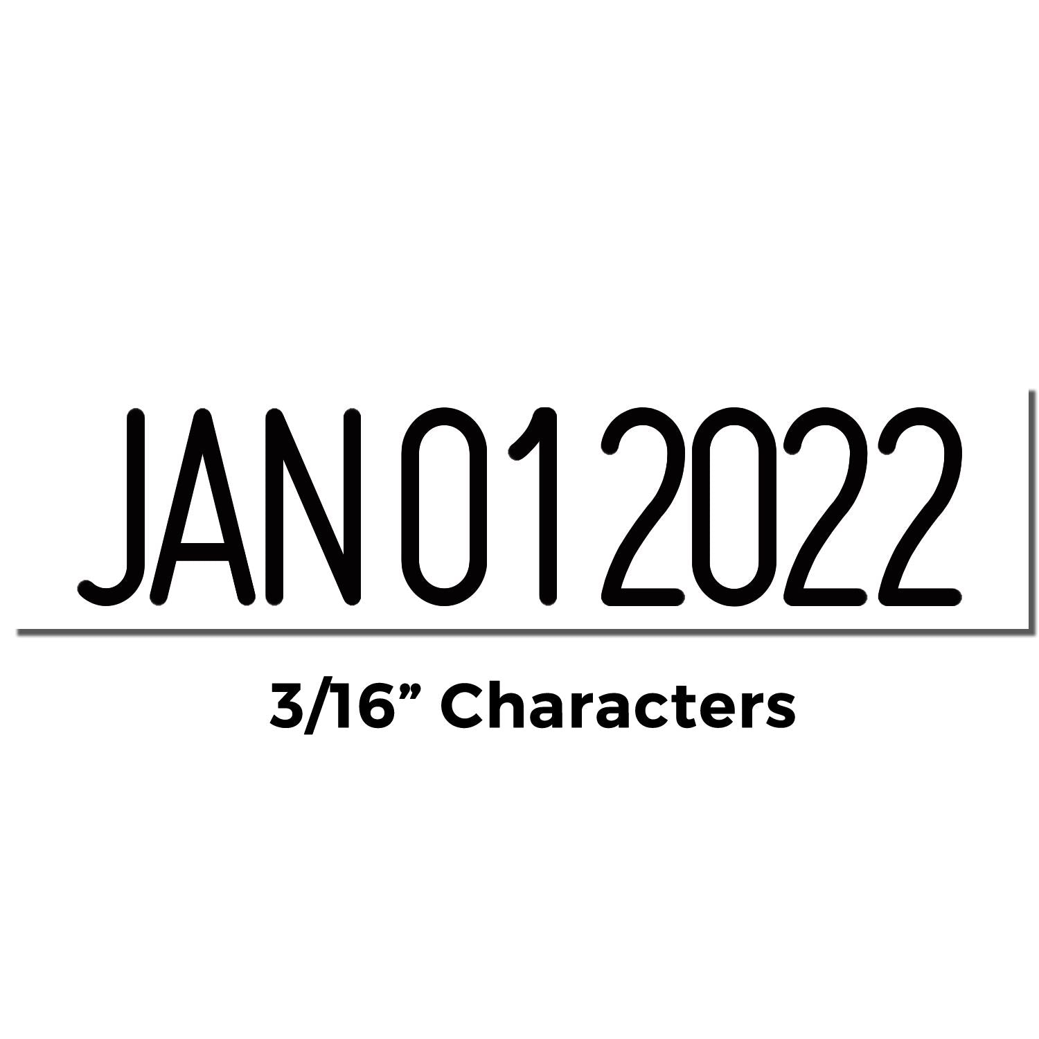 Self Inking Date Stamp 5/32 Characters (Dates Only) - Engineer Seal Stamps